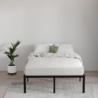 Queen Bed Frame No Box Spring Needed 18 Inch Heavy Duty Metal Tall Platform Bed