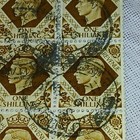 Great Britain Postage Stamps King George Vi Brown 1 Shilling 