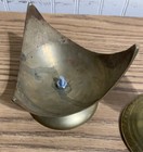 Vintage Mid-century Modern Style Brass Pillar Candle Holder