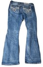      Rock Revival Denim Blue Jeans Betty Mid-rise Boot Womens Size 30