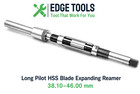 H15 Hss Long Pilot Adjustable Hand Reamer 1 1 2  - 1 13 16    Kingpin Repair Usa