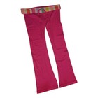 Rare Vtg Victoria s Secret Pink Striped Y2k Foldover Lounge Pajama Pants S