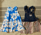 13 Pieces Mixed Summer Girl Clothes Bundle Size 2t Dresses Shorts Swimsuit