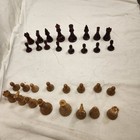 Vintage Chess Pieces Felt Bottoms Saunton 2 75  Kings Used As Is Read