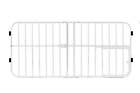 Mini Tuffy Metal Pet Gate  38  W X 18  H  Includes Small Pet Door  White