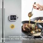 Visual Magnetic Timer With Led Backlit Display With Rechargeable Battery
