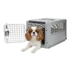 19  Plastic Portable Pet Kennel Collapsible Cat Dog Crate Carrier Gray Small