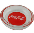 Lot Pair Of 2 Coca-cola Coke Glass Coaster Ashtray Trinket Dish