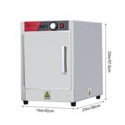 4-tier Hot Box Food Warmer 16x23x23  850w Stainless Steel Excellent Insulation