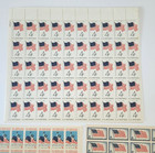 Usa Flag Stamp Collection Full Sheets Liberty Americana Postal Lot