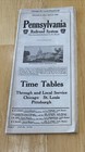 1924 Pennsylvania Railway System Time Tables Chicago St Louis Map Schedule Train