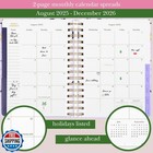 Kate Spade New York Daily Planner 2025-2026 Large Agenda August 2025-december