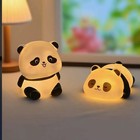 New Panda Led Night Light Living Room Cute Panda Plastic Lamp Bedside Decor Crea