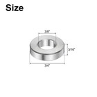 10pcs Stainless Steel Spacer 3 8  Bore X 3 4  Od X 3 16  Length