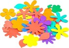 100-piece Reusable Foam Stickers Set - Assorted Flowers Shapes For Diy Crafts  