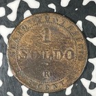 1867-r Papal States 1 Soldo Lot c6918 Rim Damage  Cleaned