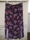 Terra   Sky Plus Women s Sueded Paisley Print Maxi Skirt 2x  20w-22w 