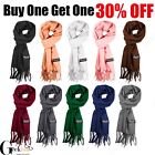 New Solid 100 cashmere Winter Scarf High Quality Made In Scotland Soft Unisex