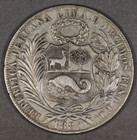 1887 Peru Silver Sol