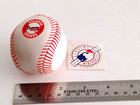 Vintage Atlanta Braves Baseball Zipper Ball Key Ring W Original Tags   19171