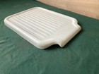 Antique 24x20 Cast Iron White Porcelain Drainboard Sink Extension Vtg 487-26e