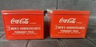 Vintage 1995 Coca Cola Vending Machine Replica Tin Coin Bank Lot Of 2