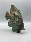 Vintage Solid Bronze Fish Garden Water Faucet Spigot Topper By White Swan Usa