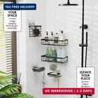 5 Pcs Shower Caddy Organizer Set  Rustproof Adhesive Bathroom Shelves For Inside