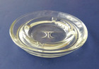Vintage Clear Glass Hilton Hotels Ashtray Heavy Glass 4 Cigarette Rests 1970s