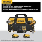Dewalt Dck203p2 20v Max  Hammer Drill Impact Driver Kit W  2x 5ah Batteries