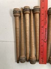 Wood Bobbins Spools Wooden Industrial Style Spindles 8 75  Wooden Quills Lot-10 