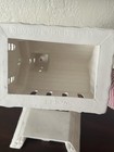 White Ceramic Bisque Village Church Ready To Paint 1979 Byron Mold Vintage