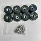 Lot Of 8 Vintage  championship  Urethane Roller Skate Wheels With Bearings