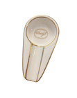 Ceramic Cigar Ashtray Holder Home Ashtray Portable Outdoor One Ash Slot White