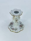 Vintage Lefton China Hand Painted Roses Pat Numbered Candle Holder 4 h