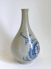 Fine Antique Korean 19th Century Joseon Dynasty Bottle Vase - Signed