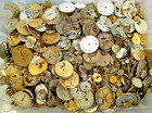 Lot Of 1 Lbs  Of Watch Parts Gears  Plates  Movements For Repair   Steampunk Art