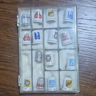 Advertising Sewing Thimble Lot W  Plastic Display Case Coca-cola Hershey s 15 Pc