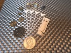 Small Junk Drawer Mixed Miscellaneous Lot Of Vintage Items Coins Jewelry 