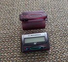 Vintage 1990 s Motorola Beeper Purple burgundy