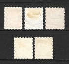 Canada Scott 113  116  117  118  119 Used F vf Issued 1912-25 