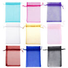 100 200pcs 3x4  Drawstring Organza Gift Bags Wedding Party Jewelry Candy Pouches