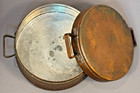 Antique 19th Century Hand Hammered Copper Tin Lined Cooking Pot With  Lid 