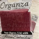 12 Packs Bucilla 9mm Burgundy Silk Embroidery Ribbon - 30 Yards