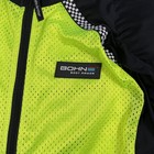 Bohn Body Armor Mens Xl Mesh Motorcycle Jacket Hi Vis Yellow Black Armored Shirt