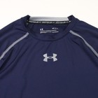 Under Armour Compression Long Sleeve Men   s Large Blue Lightweight Shirt Heatgear