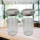 Two Jar Set With Lids  16oz Wide Mouth Jars For Chrono Clean