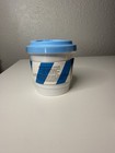 J adore Caf   Slime Fluffy Vanilla Bean Scented Slime 4oz Blue Lid