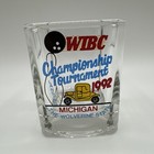 Vintage Wibc 1992 Bowling Championship Glass Lansing Mi Lowball Cup