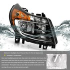 Headlights For 2014 2022 Dodge Ram Promaster Chrome Amber Halogen Ch2503254